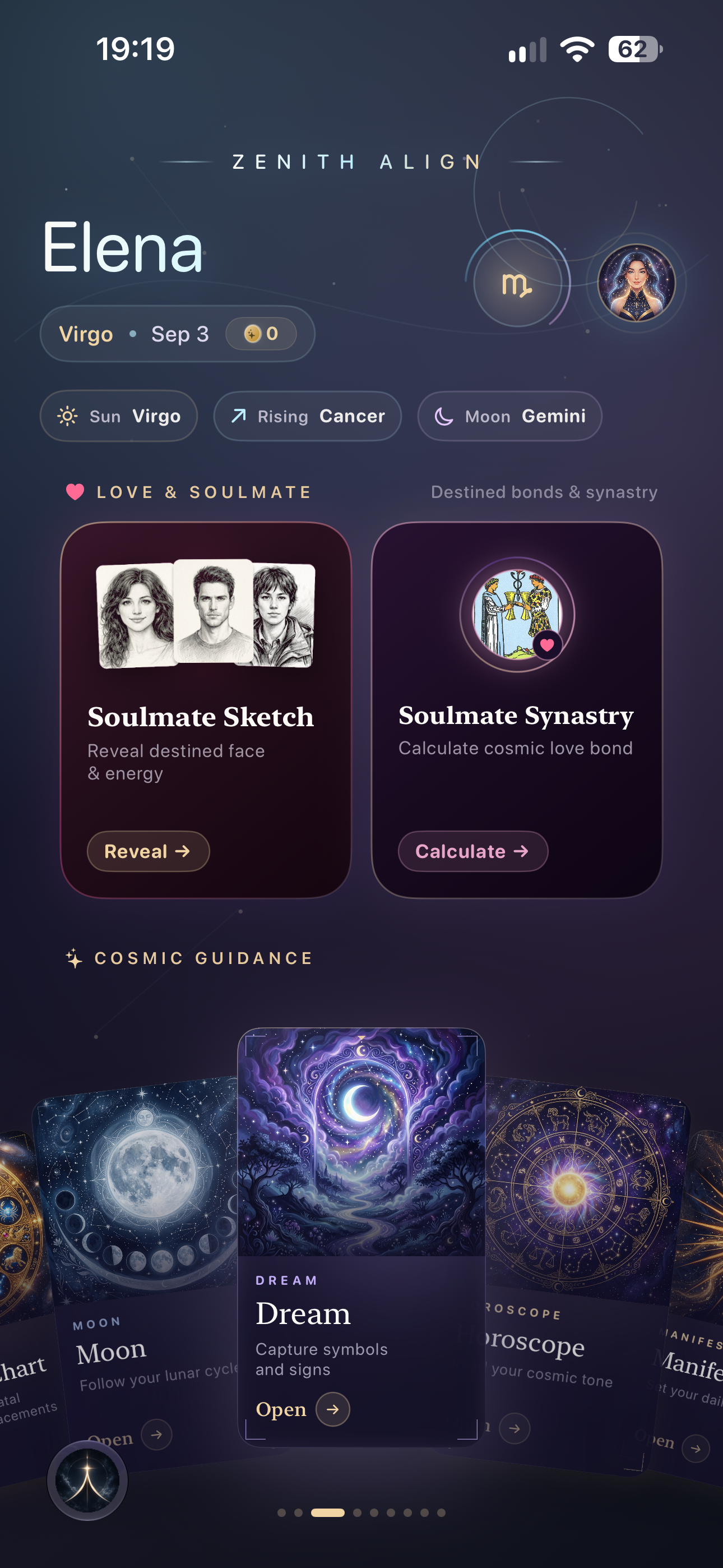 Zenith: Cosmic Guide Mobile Spiritual Companion