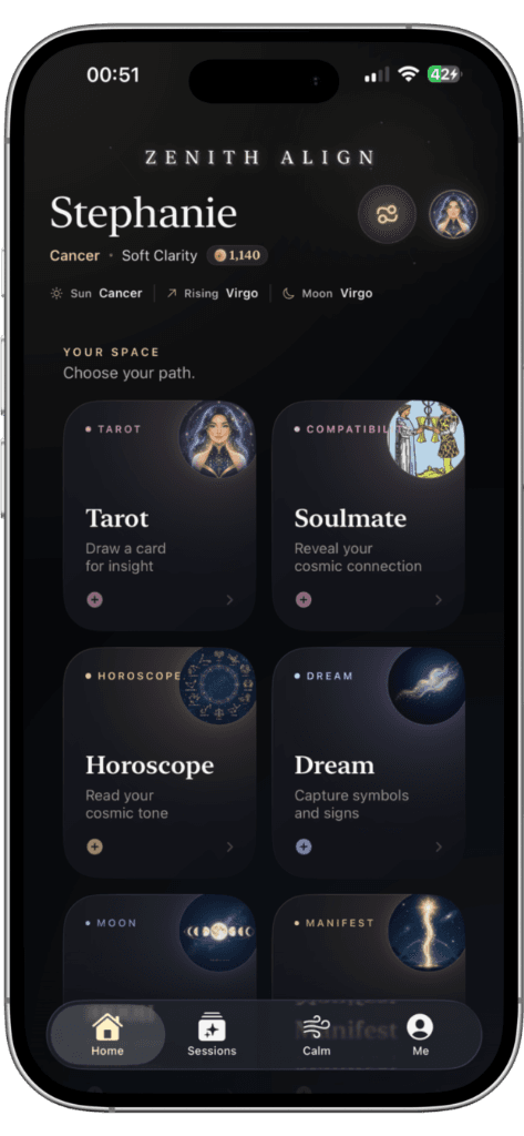 ZenithAlign Natal Chart Feature
