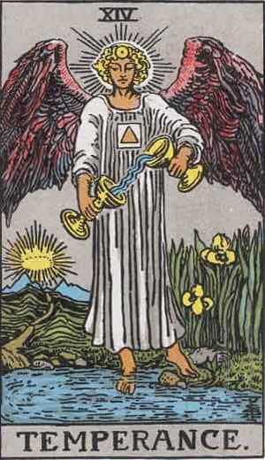 Temperance tarot card
